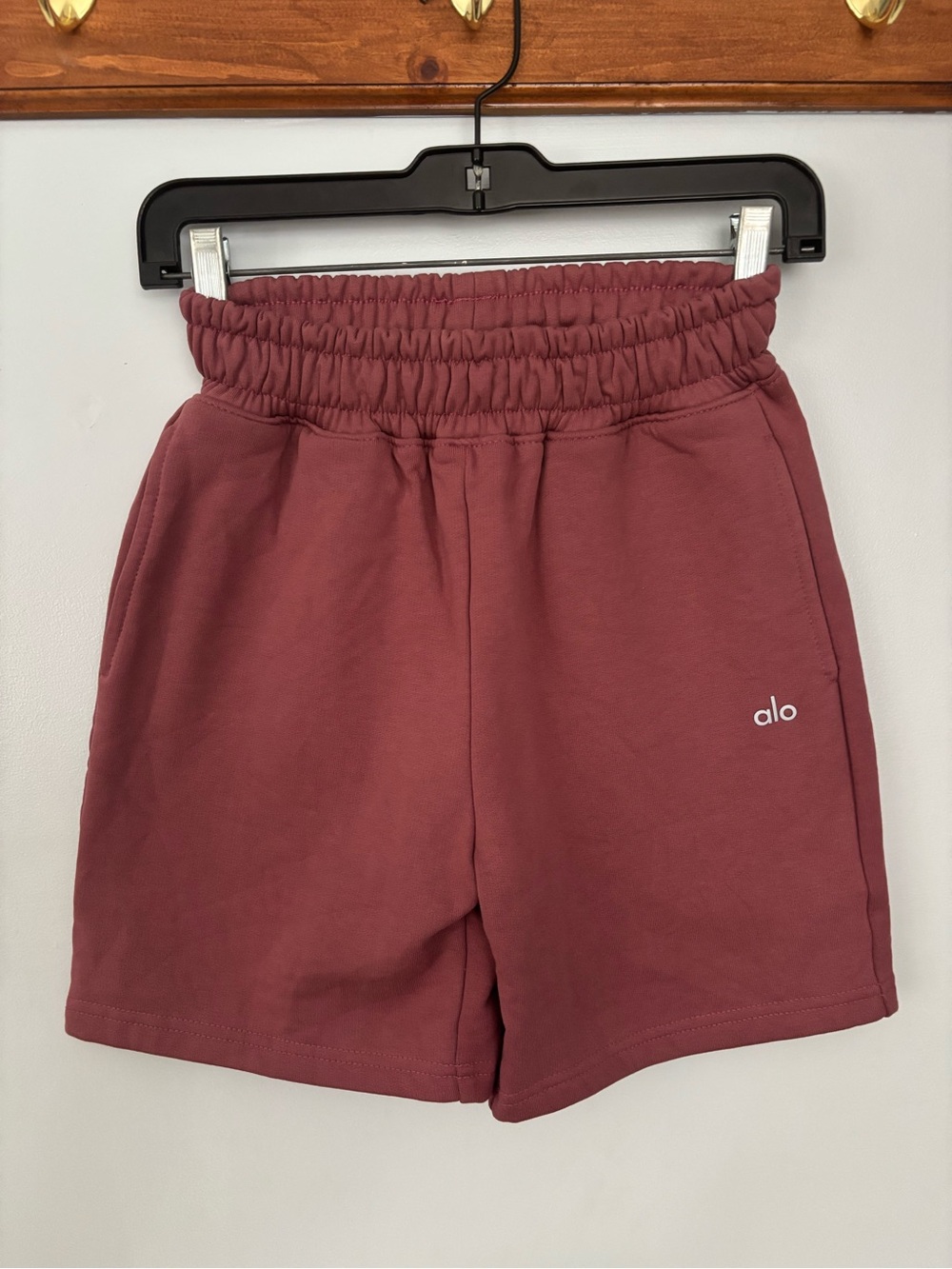 ALO Yoga Women's Athletic Shorts - Mauve - Picture 1 of 3